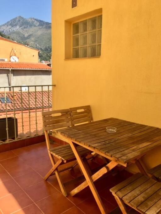 Studio Terrasse. A 50M De La Plage Sablettes 芒通 外观 照片